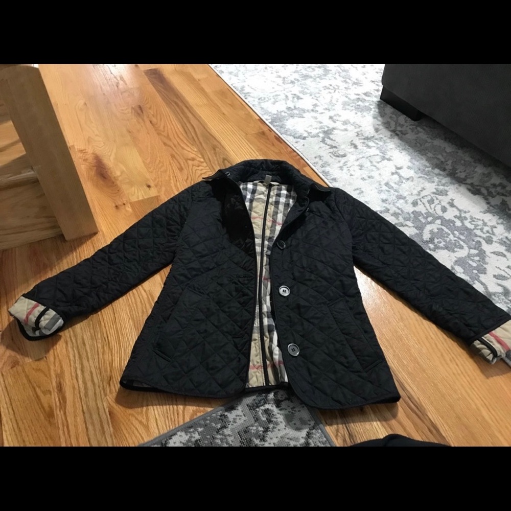 Burberry quilted trench coat